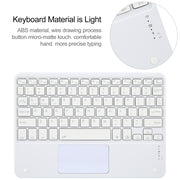 For Huawei MatePad Air 11.5 Square Button Bluetooth Keyboard Rotatable Holder Leather Case with Touchpad(Sky Blue)