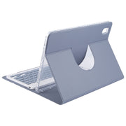 For Huawei MatePad Air 11.5 Square Button Backlight Bluetooth Keyboard Rotatable Holder Leather Case(Lavender Purple)