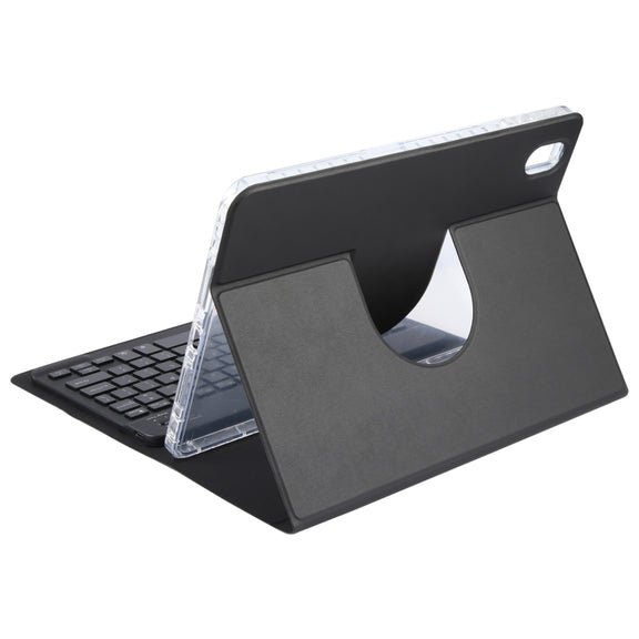 For Huawei MatePad Air 11.5 Square Button Backlight Bluetooth Keyboard Rotatable Holder Leather Case(Black)
