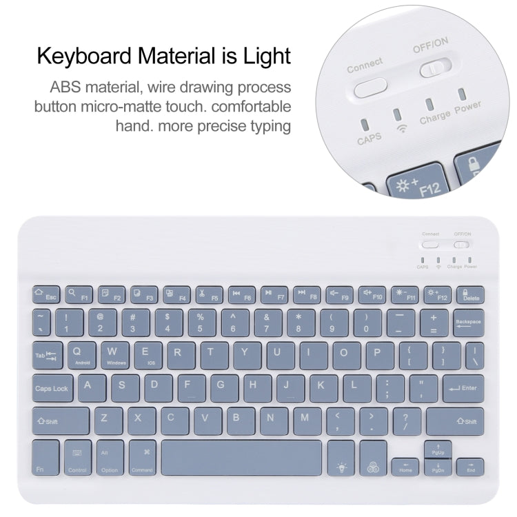 For Huawei MatePad 11 2023 / 2021 Square Button Backlight Bluetooth Keyboard Rotatable Holder Leather Case(Lavender Purple)