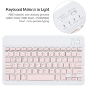 For Xiaomi Pad 6 Square Button Bluetooth Keyboard Rotatable Holder Leather Case(Rose Gold)
