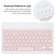 For Xiaomi Pad 6 Square Button Backlight Bluetooth Keyboard Rotatable Holder Leather Case(Rose Gold)
