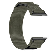 For Apple Watch Series 6 44mm Nylon Hook And Loop Fastener Watch Band(Grey)