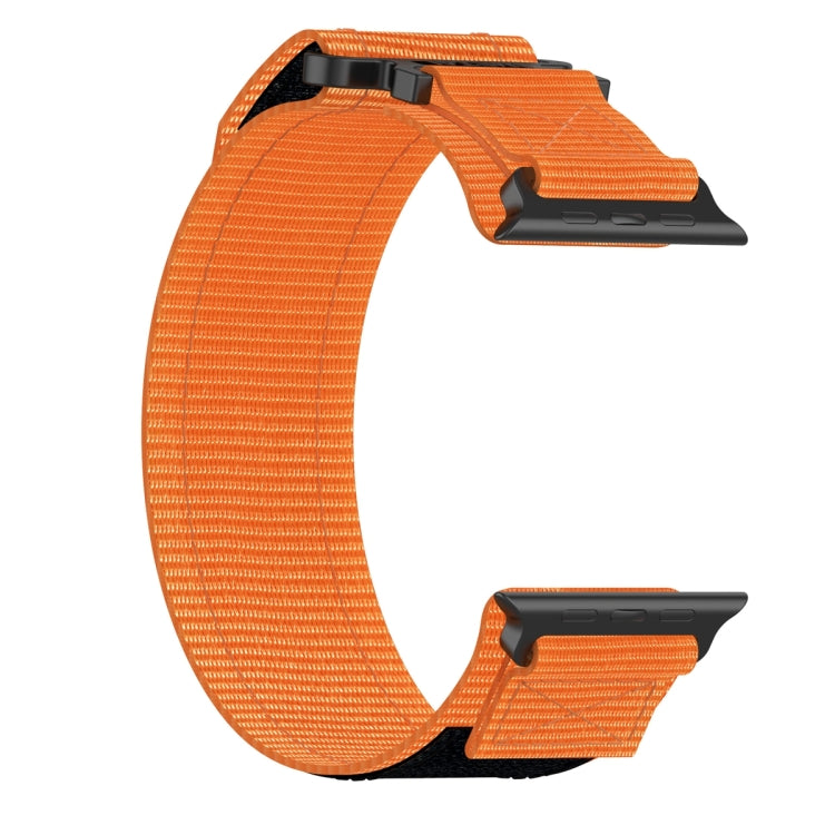 For Apple Watch 38mm Nylon Hook And Loop Fastener Watch Band(Orange)