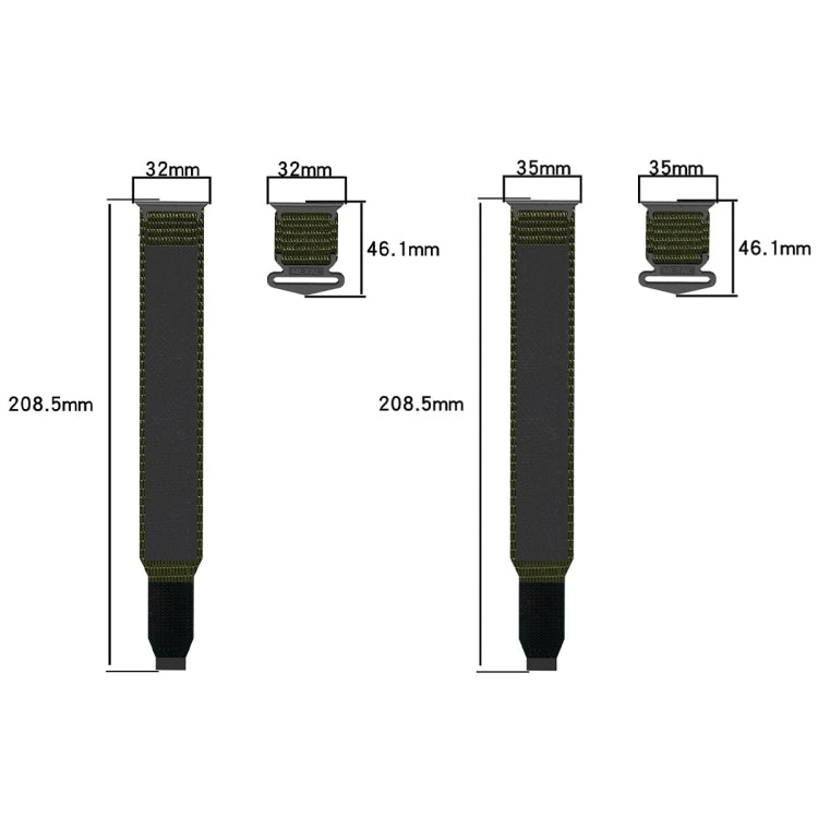 For Apple Watch Series 7 45mm Nylon Hook And Loop Fastener Watch Band(Blue)