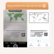 A4 mini Portable Bluetooth HD Thermal Printer for Home Office Study(UK Plug)