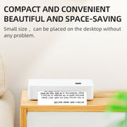 A4 mini Portable Bluetooth HD Thermal Printer for Home Office Study(US Plug)