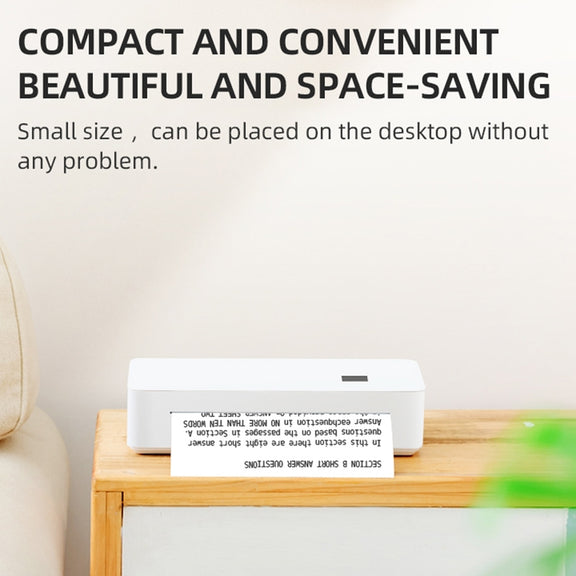 A4 mini Portable Bluetooth HD Thermal Printer for Home Office Study(US Plug)