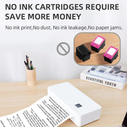 A4LE Portable Bluetooth HD Thermal Printer for Home Office Study(AU Plug)