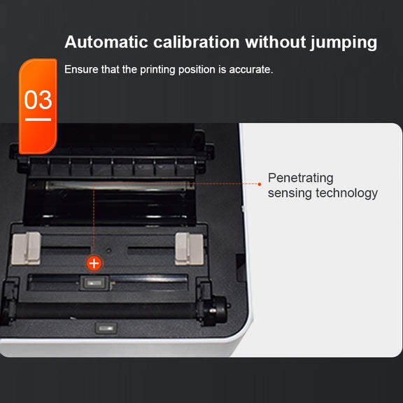 ZJ-9250 100x150mm USB Thermal Label Printer, Plug:EU Plug(Black)