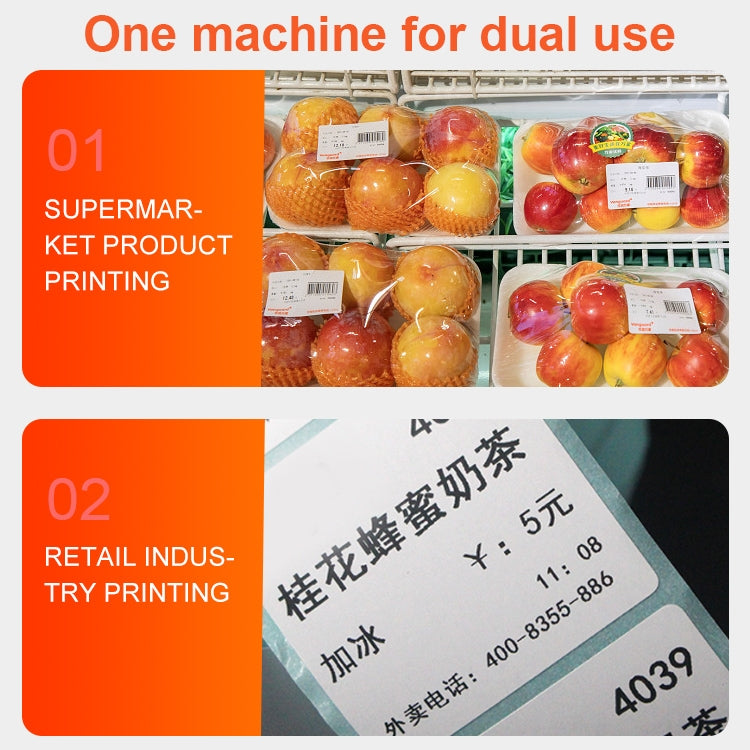 ZJ-9250 100x150mm USB Thermal Label Printer, Plug:EU Plug(Black)