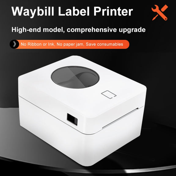 ZJ-9250 100x150mm USB Bluetooth Thermal Label Printer, Plug:EU Plug(Black)