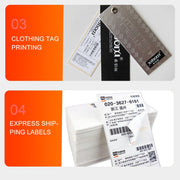 ZJ-9250 100x150mm USB Bluetooth Thermal Label Printer, Plug:EU Plug(Black)
