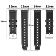 For Apple Watch SE 40mm Official Buckle Hybrid Nylon Braid Silicone Watch Band(Black)