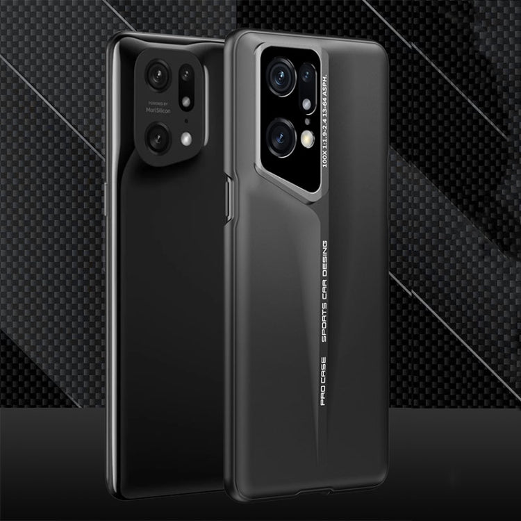 For OPPO Find X5 Pro GKK Blade Ultra-thin Full Coverage Phone Case(Black)