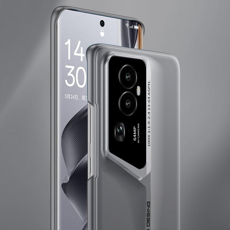For OPPO Reno10 Pro GKK Blade Ultra-thin Full Coverage Phone Case(Grey)