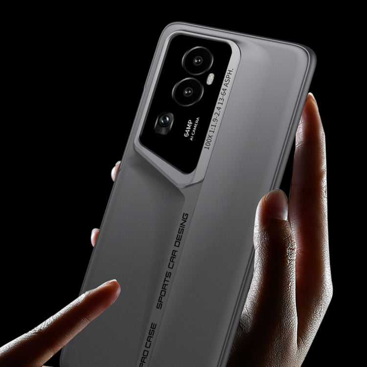 For OPPO Reno10 Pro GKK Blade Ultra-thin Full Coverage Phone Case(Grey)