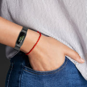 12mm Universal Solid Color Silver Buckle Silicone Watch Band(Black)