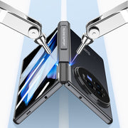 For vivo X Fold3 Pro GKK Integrated Magnetic Fold Hinge Shockproof Phone Case(Silver)