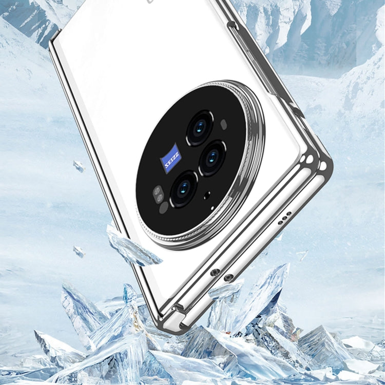 For vivo X Fold3 Pro GKK Integrated Magnetic Fold Hinge Shockproof Phone Case(Silver)