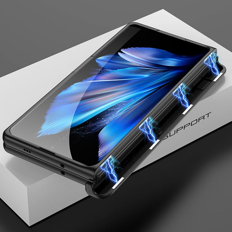For vivo X Fold3 GKK Integrated Magnetic Folding Hinge All-inclusive Phone Case(Silver)