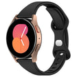 20mm Slim Reverse Buckle Silicone Watch Band(Black) - 20mm Bands by PMC TechLife | Online Shopping South Africa | PMC TechLife