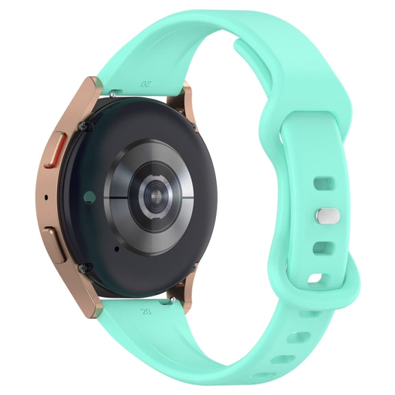 20mm Slim Reverse Buckle Silicone Watch Band(Teal)