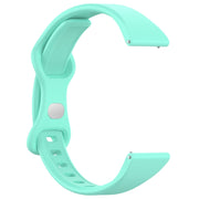 20mm Slim Reverse Buckle Silicone Watch Band(Teal)