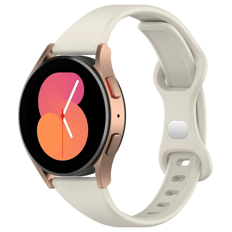 20mm Slim Reverse Buckle Silicone Watch Band(Apricot)