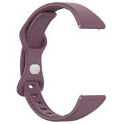 20mm Slim Reverse Buckle Silicone Watch Band(Purple)