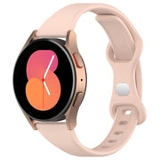 22mm Slim Reverse Buckle Silicone Watch Band(Flesh Pink)