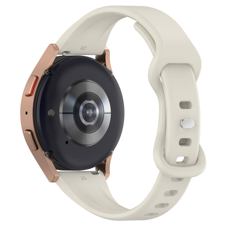 22mm Slim Reverse Buckle Silicone Watch Band(Apricot)