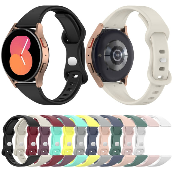 20mm Slim Reverse Buckle Silicone Watch Band(Grey)