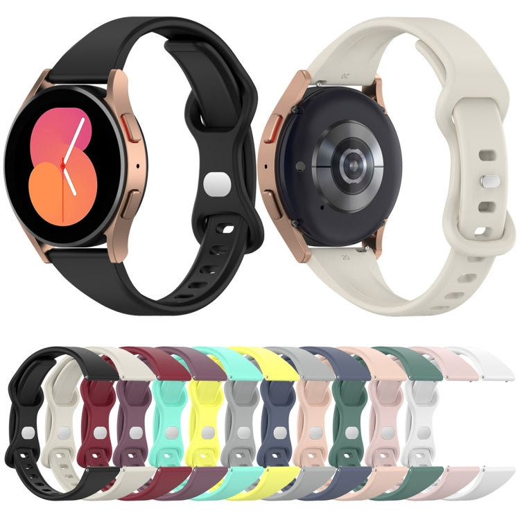 20mm Slim Reverse Buckle Silicone Watch Band(Purple)