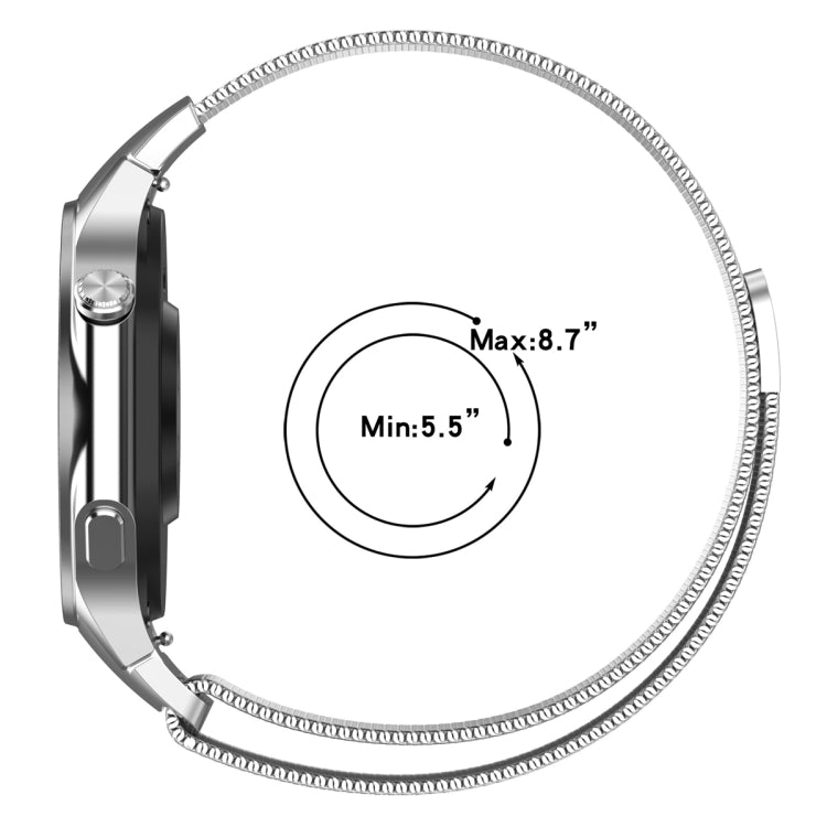 For OPPO Watch X2 / OnePlus Watch 3 Milan Magnetic Steel Mesh Watch Band(Space Grey)