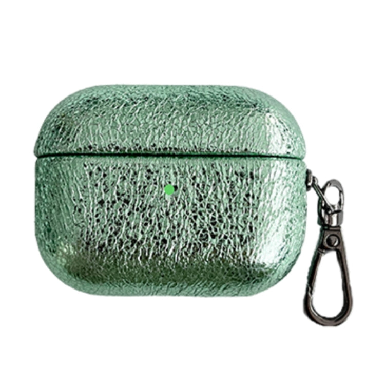 For AirPods Pro Burst Leather Texture Bluetooth Earphone Protective Case(Green)