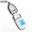 EAGET FU5 64G USB 2.0 Interface Metal Flash U Disk with Fingerprint Identification - free shipping - PMC TechLife - Order now!