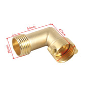 RV Water Inlet Check Valve Set with 90 Degree 3/4 Connector Adapter(Yellow)
