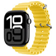 For Apple Watch Series 10 42mm ZGA Ocean Silicone Watch Band(Yellow) - Watch Bands by ZGA | Online Shopping South Africa | PMC TechLife | Buy Now Pay Later Mobicred