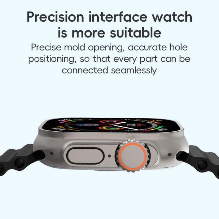 For Apple Watch Series 10 46mm ZGA Ocean Silicone Watch Band(Red)