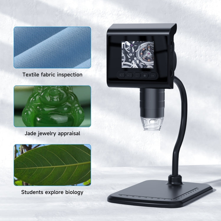 P190 1000X Desktop HD Digital Microscope with 2.4 inch Screen