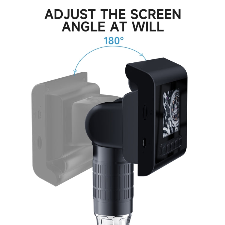 P190 1000X Desktop HD Digital Microscope with 2.4 inch Screen
