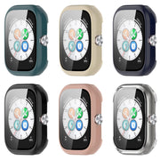 For Honor Choice Haylou Watch PC + Tempered Film Integrated Protective Watch Case(Ivory White)