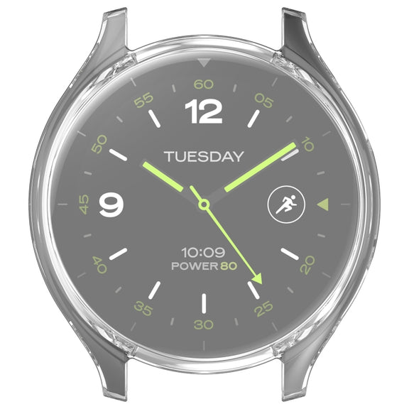 For Xiaomi Watch 2 Full Coverage TPU Electroplated Watch Protective Case(Transparent)