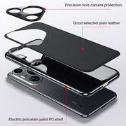 For Huawei Pura 70 Plain Leather Series Shockproof Phone Case(Red)