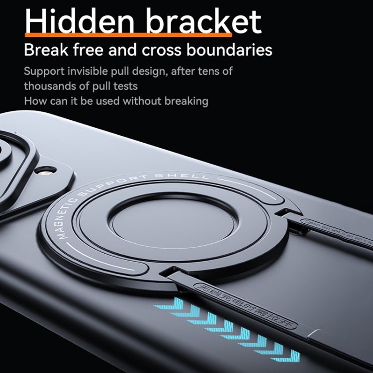 For Huawei Pura 70 Pro / 70 Pro+ Frosted MagSafe Magnetic Ring Holder PC Phone Case(Blue)