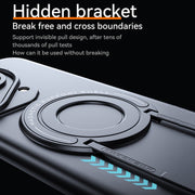 For Huawei Pura 70 Pro / 70 Pro+ Frosted MagSafe Magnetic Ring Holder PC Phone Case(Blue)