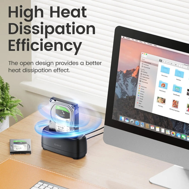 ORICO DD18C3 Single Bay 2.5 & 3.5 inch SATA Drive Docking Station, Plug Type:UK Plug