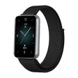 For Honor Band 9 Woven Nylon Loop Watch Band(Black) - Watch Bands by PMC TechLife | Online Shopping South Africa | PMC TechLife