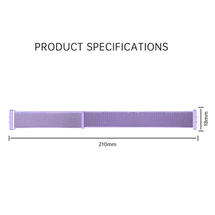 For Honor Band 9 Woven Nylon Loop Watch Band(Black)